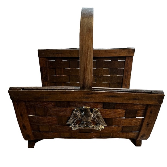 Vintage Wooden Magazine Holder‎ - Picture 1 of 5